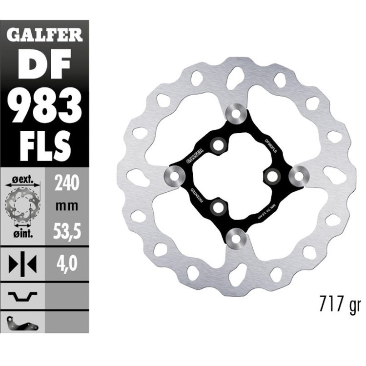 Disco Freno 240 mm flottante Galfer 3F