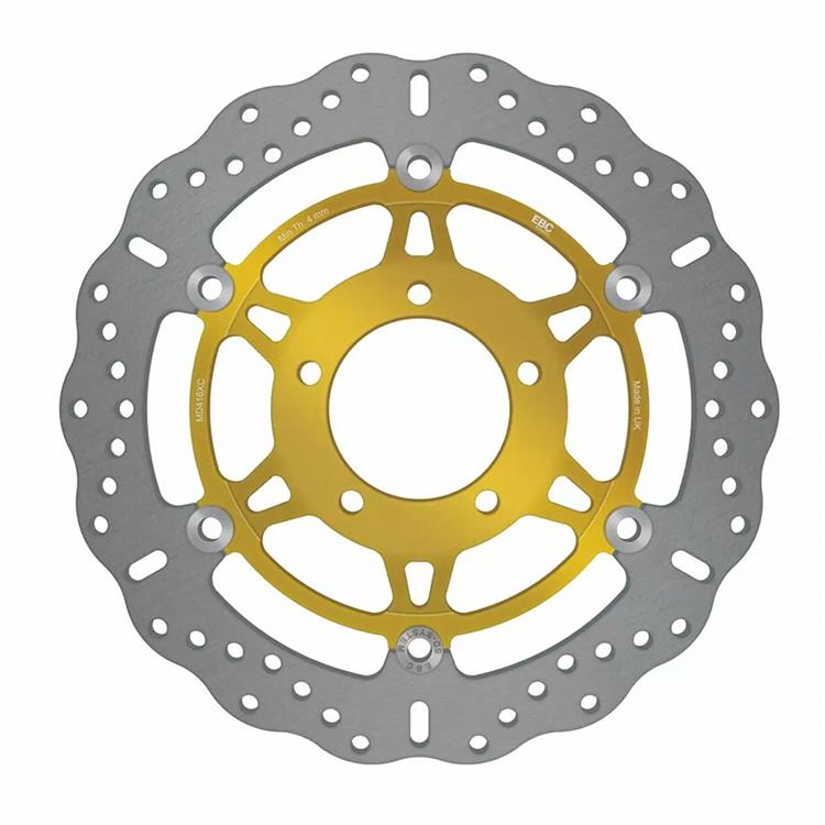 Disco Freno EBC Flottante Margherita Oro Kawasaki ZX 10 R 1000 ABS Ninja KRT Edition (2016-2024) Anteriore