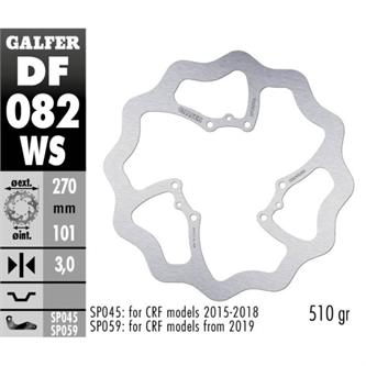 disco freno galfer wave honda cr 125 1995 2007 anteriore maggiorato