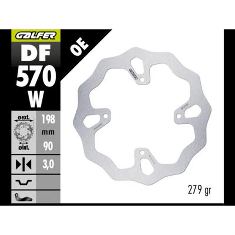 Disco freno Galfer Wave Husqvarna 65 TC (2025-2026) anteriore