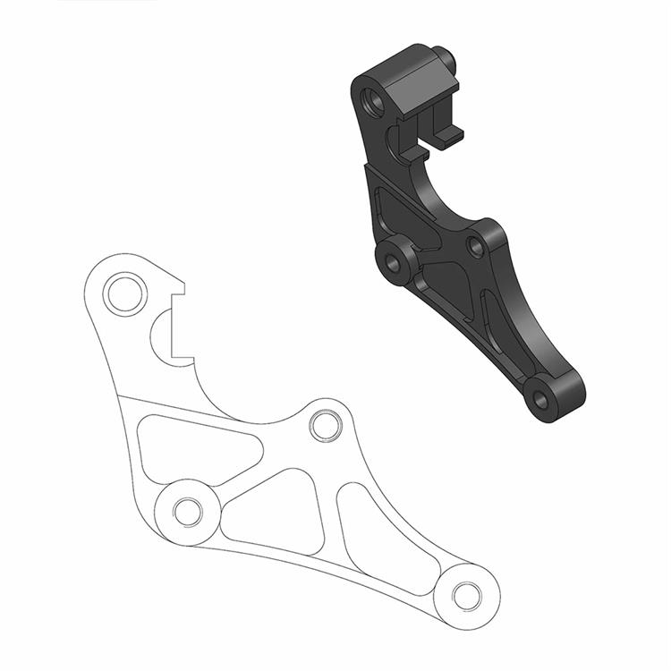 Distanziale Fantic 450 XXF (2022-2025) anteriore 320 mm - Moto Master