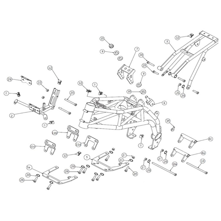 Attacco motore anteriore originale Ohvale GP0 STD 110 4 Marce (2014-2022)