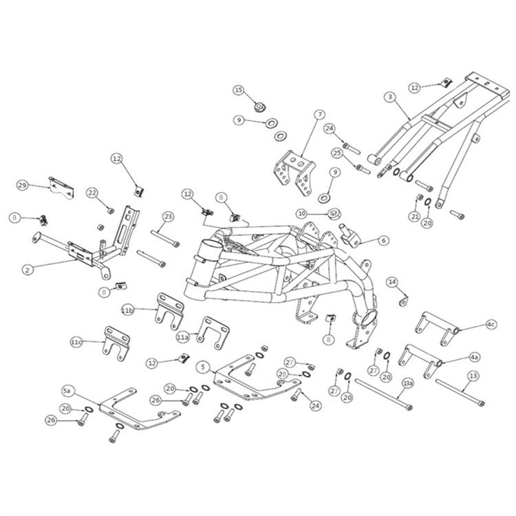 Supporto motore inferiore originale Ohvale GP0 STD 110A (201-2023)