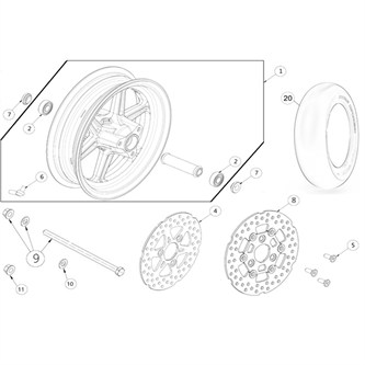disco freno anteriore 190 mm flottante originale ohvale gp0 std 2014 2023