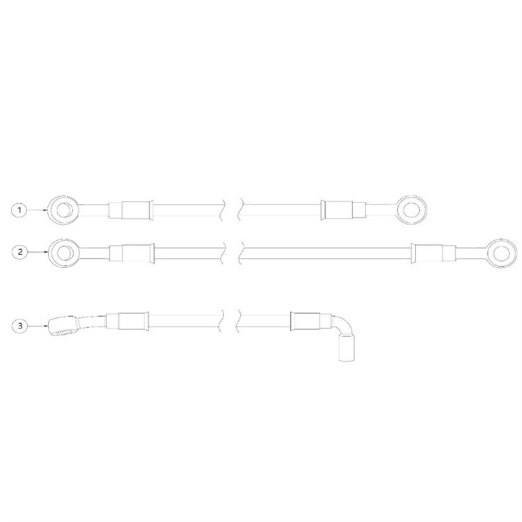 Tubo freno anteriore originale Ohvale GP0 STD (2014-2023) Formula