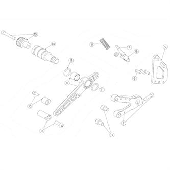 tampone pedana in nylon originale ohvale gp0 std 2014 2020