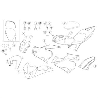 cupolino completo originale ohvale gp0 std 2014 2023