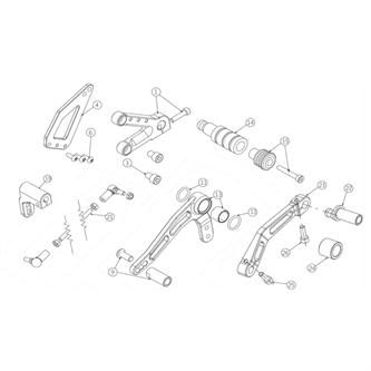 puntale leva cambio originale ohvale gp0 std 160 2014 2022 puntale leva cambio originale ohvale gp0 std 160 2014 2022