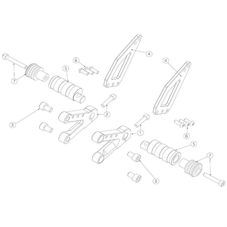 Pedana originale Ohvale GP0 STD 110A (201-2023)