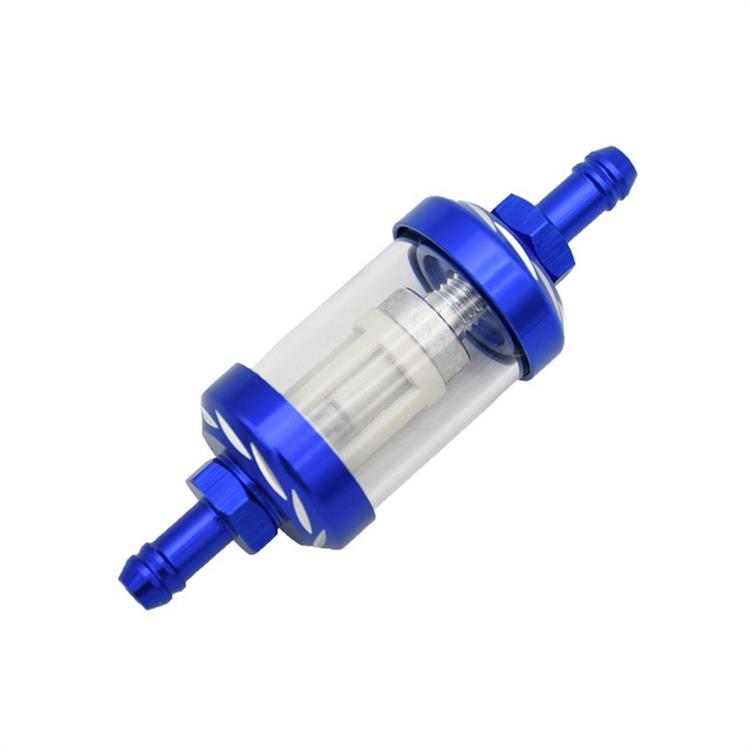 Filtro benzina CNC Blu Trasparente