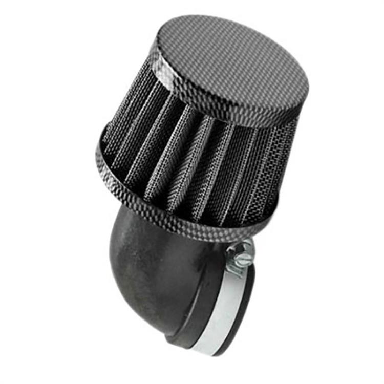 Filtro Aria 28 e 35 mm a gabbia curva 90° Carbon