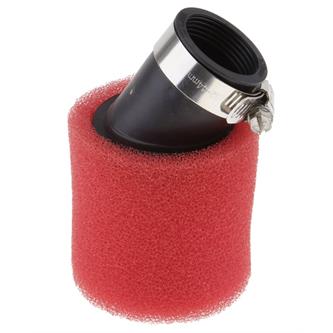 filtro aria pit bike 32 mm storto rosso