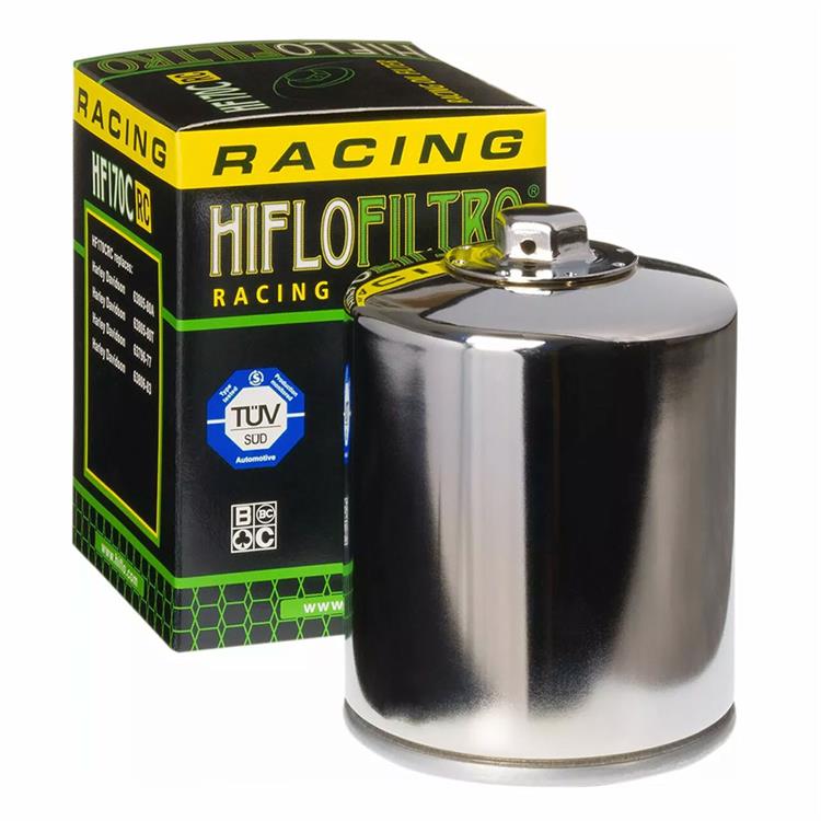 Filtro olio Harley Davidson Flstc 1340 Heritage Softail Classic (88-98) Racing Cromo Hiflo