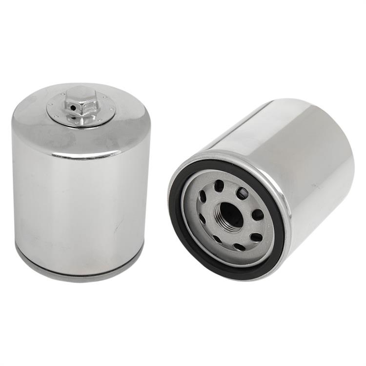 Filtro olio Harley Davidson Fxstdse 1550 Softail Deuce Screamin Eagle (03) Racing Cromo Hiflo