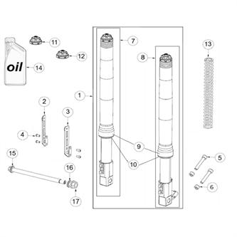 rondella perno ruota anteriore originale ohvale gp2 21 25 racing