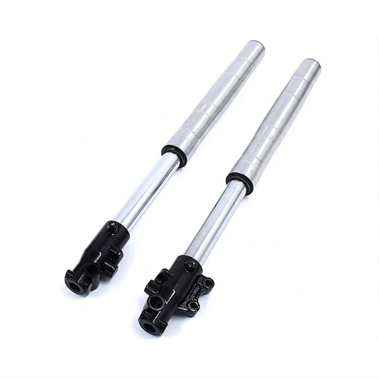 Forcella pit bike Argento 665 mm 45/48 piedino 45 mm