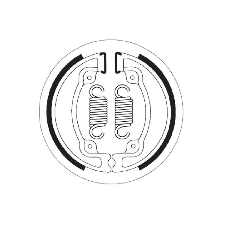 Ganscia freno SBS Kymco People 125 E3 (07-09)