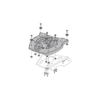 piatto adattatore per portabagagli alu rack gpt00152400
