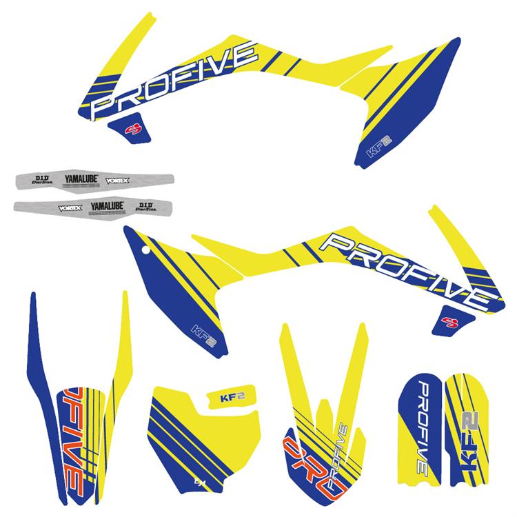 Kit grafiche originali Profive KF2 Giallo