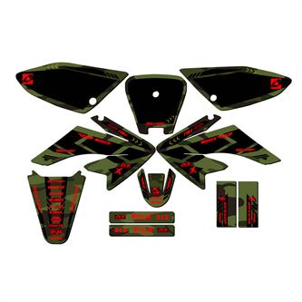 grafiche pit bike crf 70 military