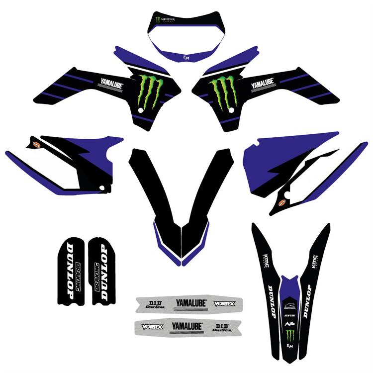 Kit grafiche pit bike KAYO K2 250 Monster Blu