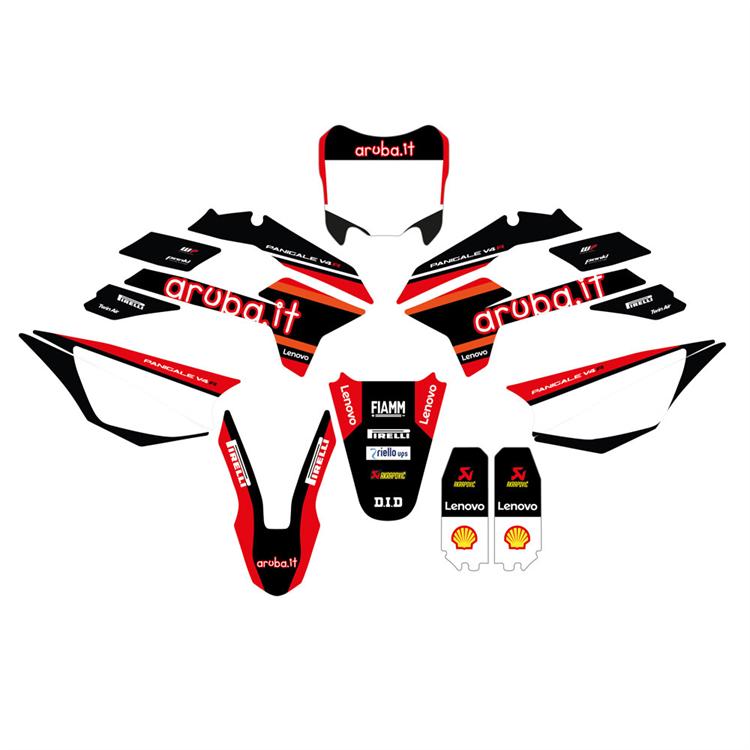 Kit grafiche pit bike KAYO KRZ/TT Ducati Aruba