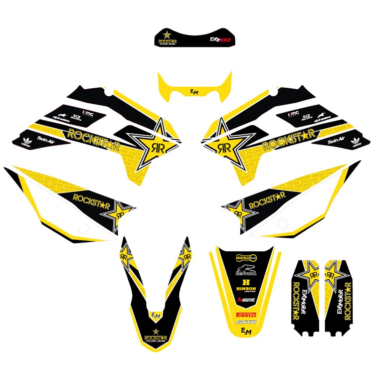 Kit grafiche pit bike KAYO KRZ/TT Rockstar