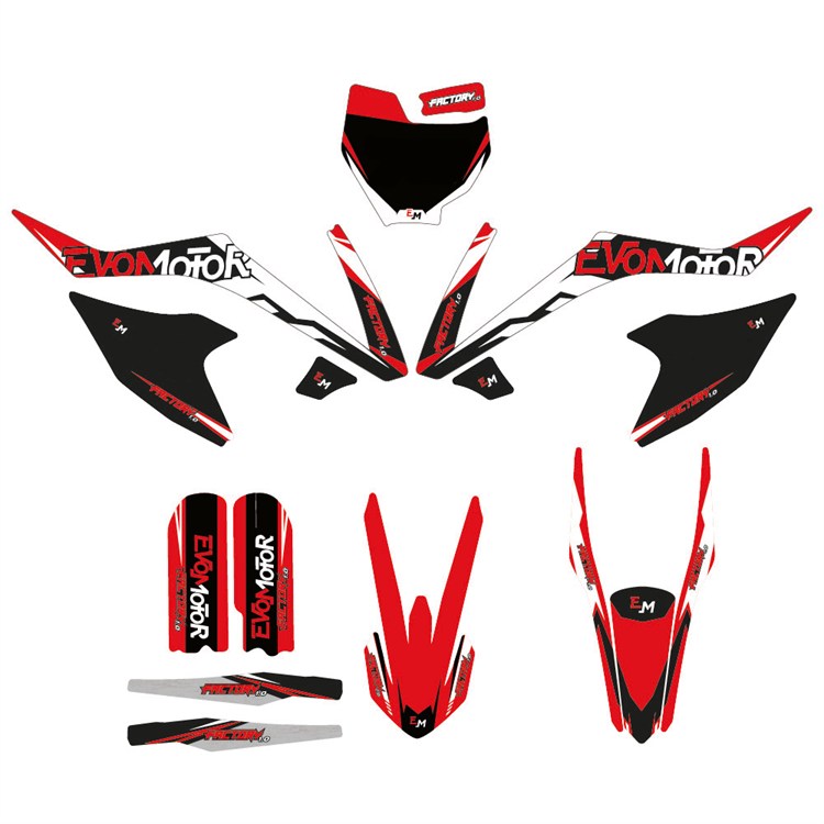 Kit grafiche pit bike replica ktm 65 Red Evo