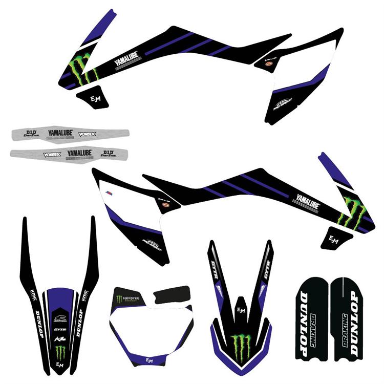 Kit grafiche pit bike replica KTM 65 Yamaha Monster
