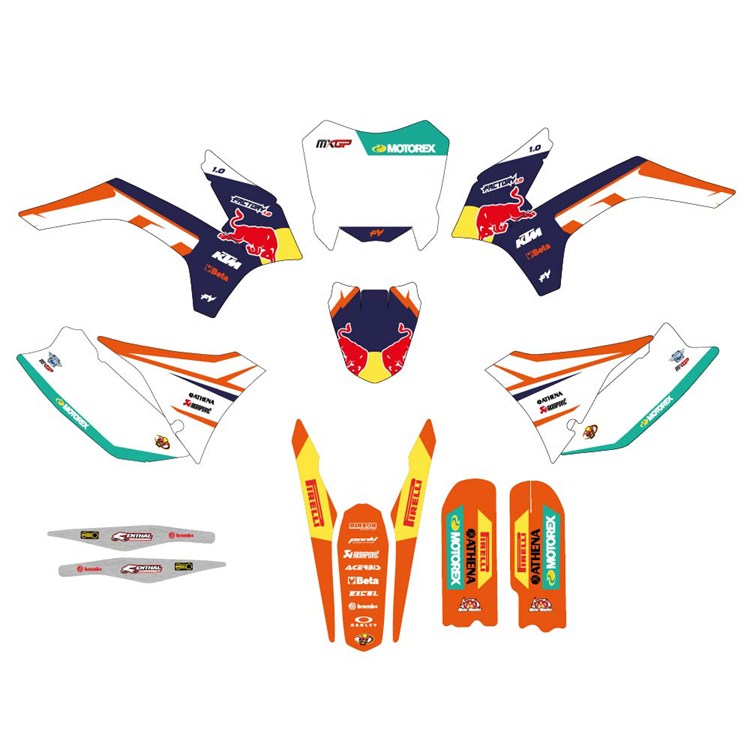 Kit grafiche pit bike replica KTM 85 Cairoli