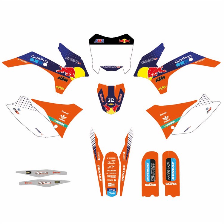 Kit grafiche pit bike replica KTM 85 RedBull