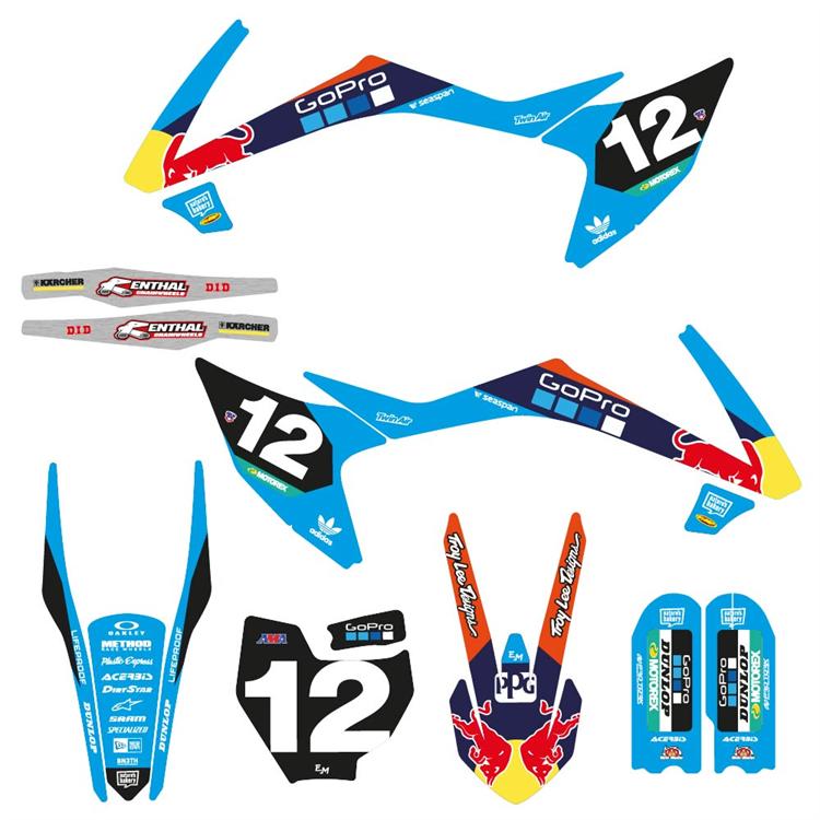Kit grafiche pit bike replica KTM 65 Redbull