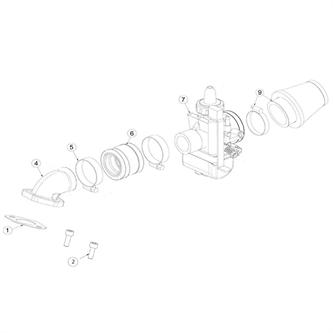 guarnizione collettore aspirazione originale ohvale gp2 160 23 25