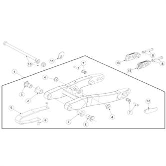 rondella perno forcellone originale ohvale gp2 21 25