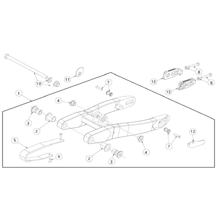 Vite + dado tendicatena originale Ohvale GP2 (21-25) 