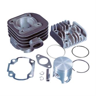 gruppo termico polini 70 cc d47 minarelli orizzontale aria sp10 ghisa