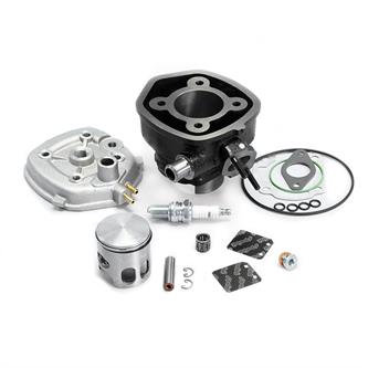 gruppo termico polini 70 cc d47 minarelli orizzontale h2o sp10 ghisa