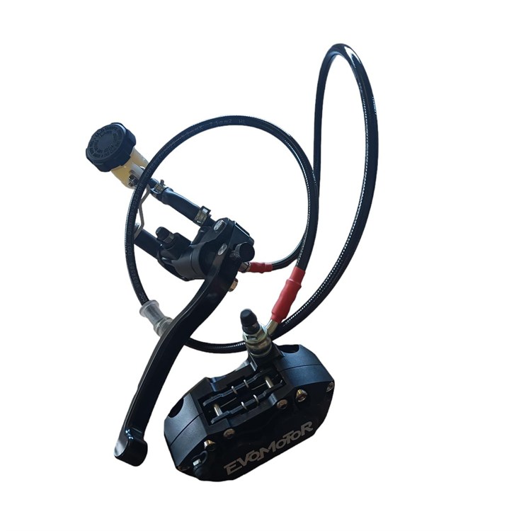 Impianto frenante anteriore radiale 4 pistoncini Evomotor
