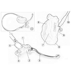 pompa freno anteriore originale ohvale gp2 22 25 jjuan