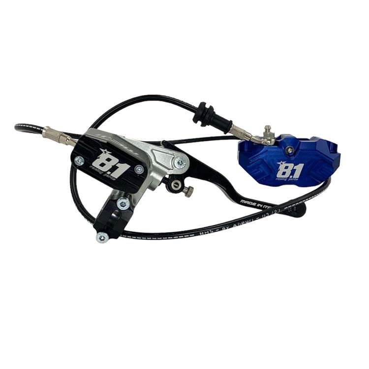 Impianto freno completo 8.1 anteriore pinza 84 mm Blu