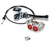 Impianto freno completo 8.1 anteriore New Era 84 mm tappi Rosso in Freni