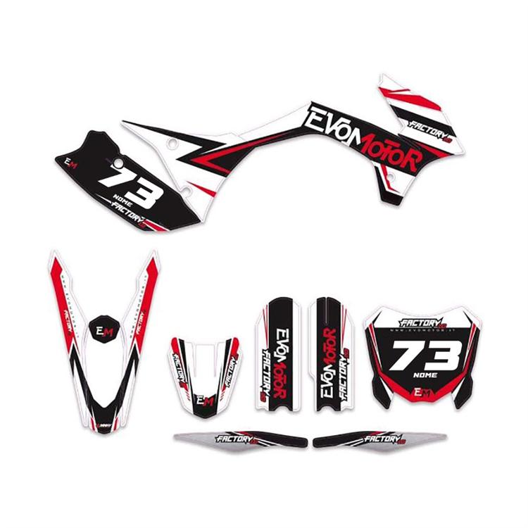 Kit grafiche pit bike replica KTM 85 Evo personalizzabili