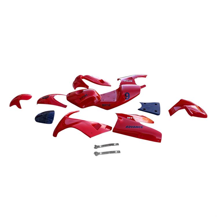 Kit carene minimoto strada Rosso