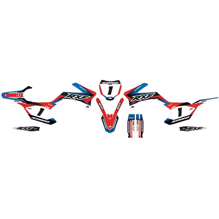 Kit grafiche Apollo RXF originali Rosso