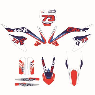 kit grafiche evomotor ktm 65 pitbike
