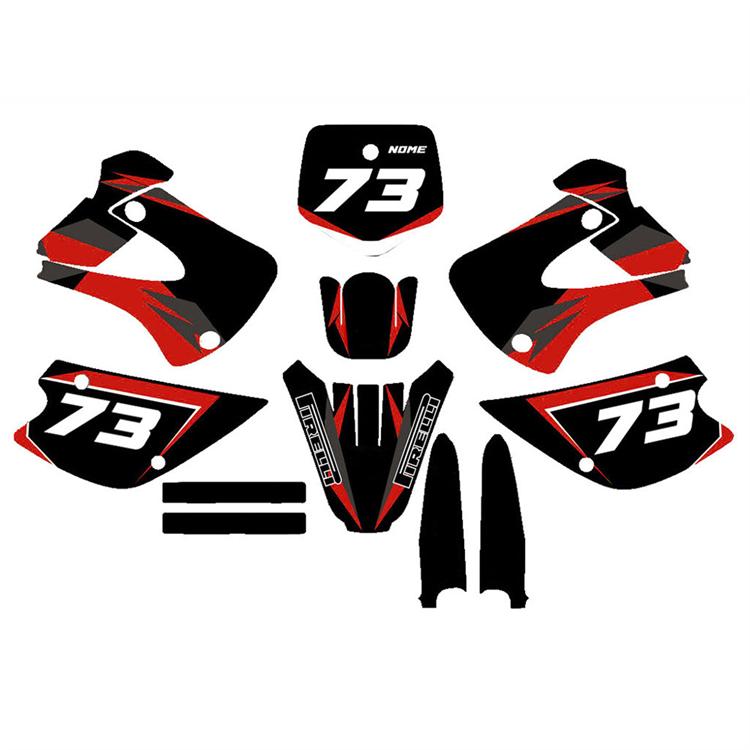 Kit grafiche Kawasaki KX 85 (2001-2013) Rosso