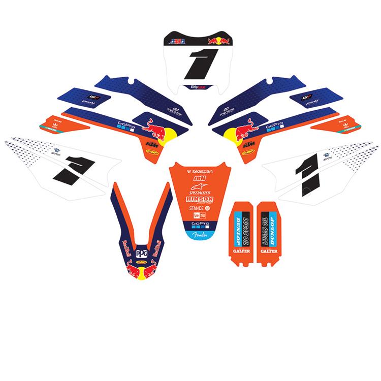 Kit grafiche pit bike KAYO KRZ RedBull