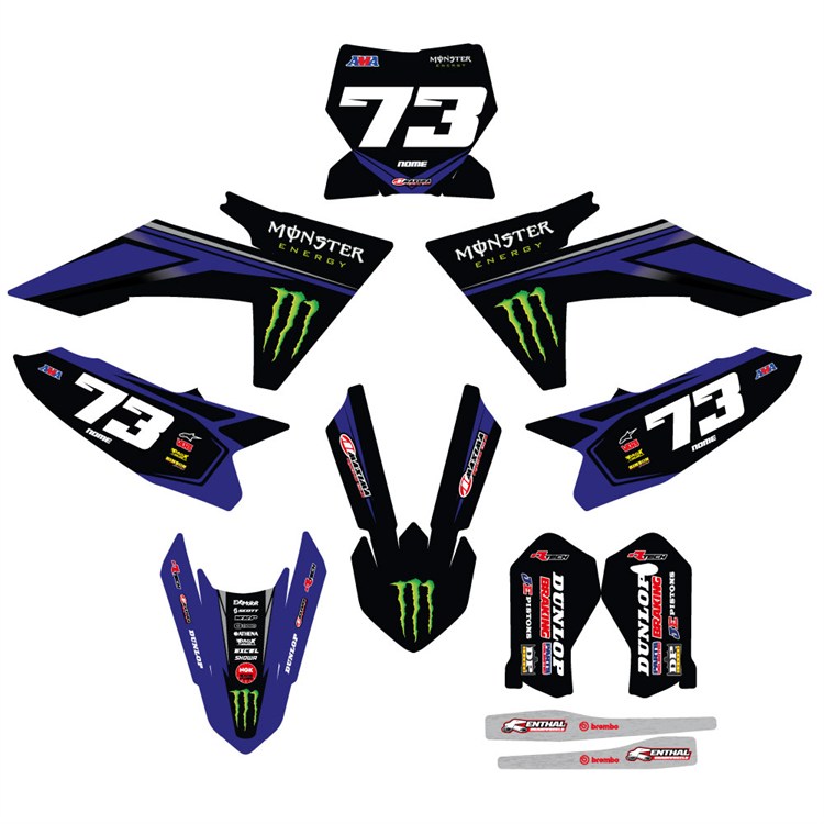 Kit grafiche KTM 65 SX (2024-2025) Monster Blu 1