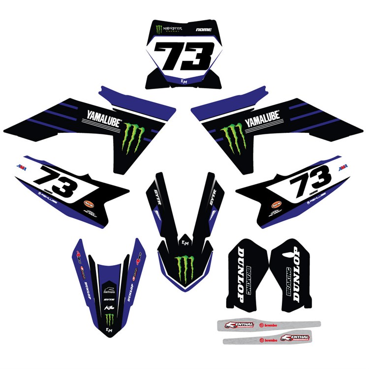 Kit grafiche KTM 65 SX (2024-2025) Monster Blu 2