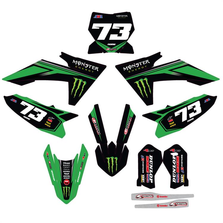 Kit grafiche KTM SX 65 (24-25) Monster Verde 1